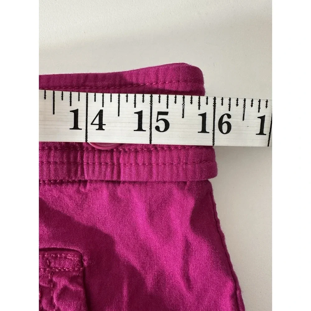 Anthropologie Maeve Colette‎ Sailor Shorts Women's Size 12 Hot Pink Stretch - Picture 7 of 9